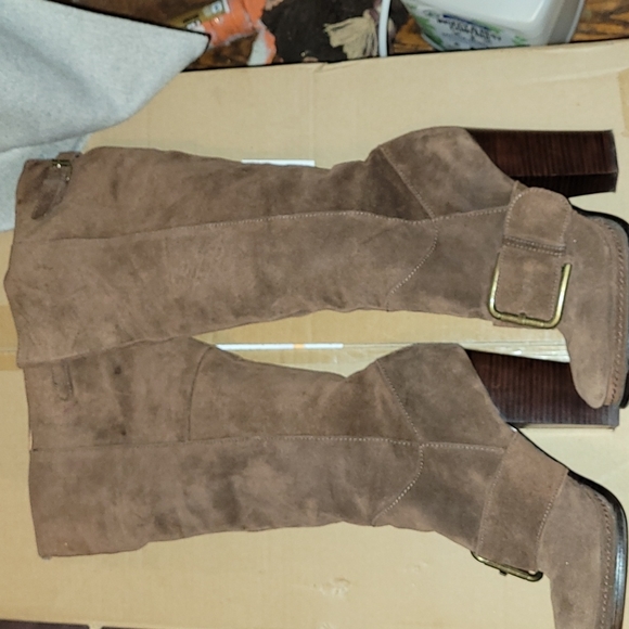 Seude Leather Boots size 9 - Picture 3 of 4